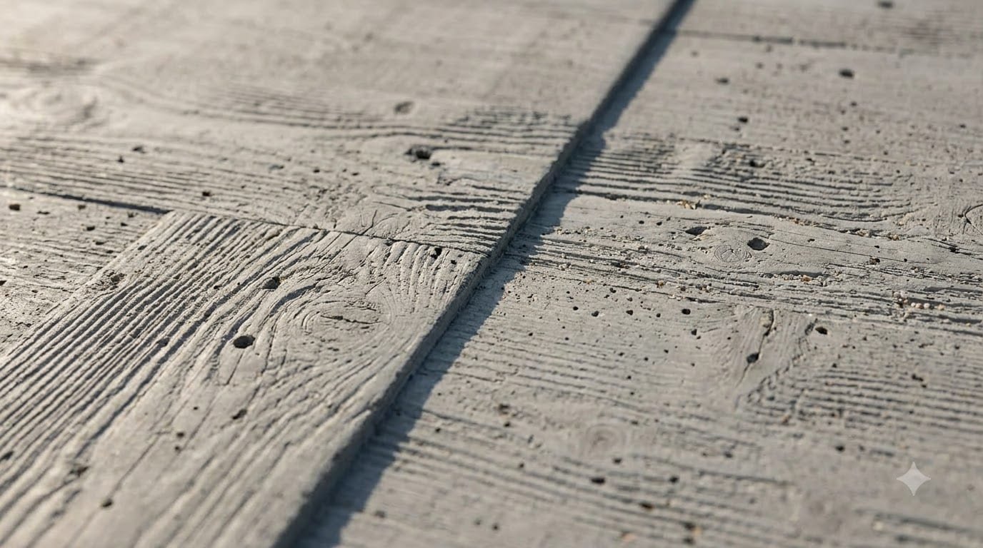 Excavated foundation with formwork and setting-out lines